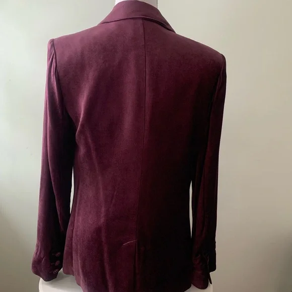 CAbi Velvet Blazer in Deep Plum Purple - Picture 3 of 7